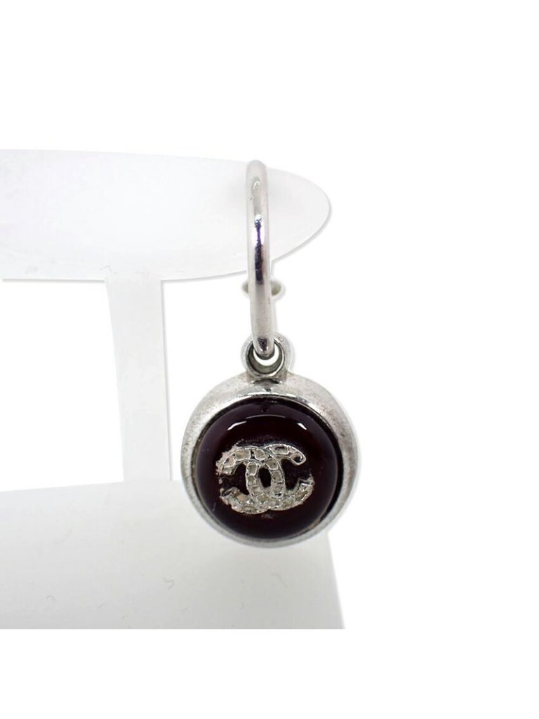 Chanel Coco Mark Earrings One Side J94-3